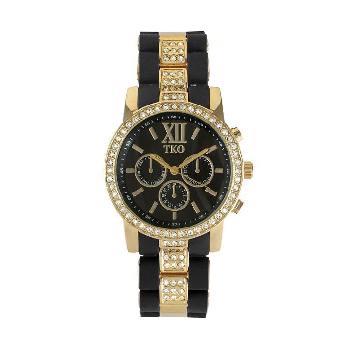 Tko Orlogi Women's Crystal Two Tone Watch, Multicolor