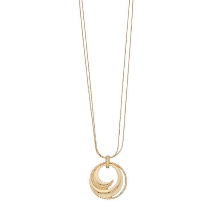 Napier Swirl Circle Pendant Necklace, Women's, Gold