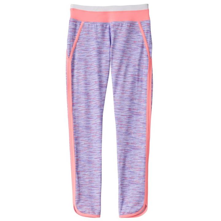 So, Girls 7-16 & Plus Size ® Vented Hem Performance Leggings, Girl's, Size: 16, Med Purple