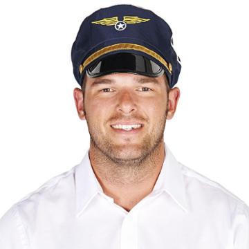 Adult Airline Pilot Hat, Size: Standard, Multicolor