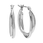 Apt. 9&reg; Twist Double U-hoop Earrings, Women's, Grey