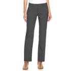 Women's Apt. 9&reg; Torie Straight-leg Dress Pants, Size: 14, Grey (charcoal)