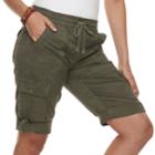 Juniors' Unionbay Greyson Knit Skimmer Shorts, Teens, Size: Medium, Beige