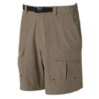 Men's Croft & Barrow&reg; Outdoor Belted Cargo Stretch Shorts, Size: 33, Med Brown