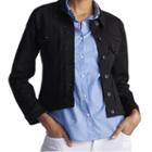 Women's Lee Holden Jean Jacket, Size: Small, Black