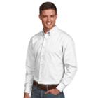 Men's Antigua Dynasty Modern-fit Solid Button-down Shirt, Size: Xl, White