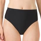 Women's Speedo High-waisted Bikini Bottoms, Size: 8, Black