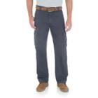 Men's Wrangler Twill Ripstop Cargo Pants, Size: 38x30, Blue