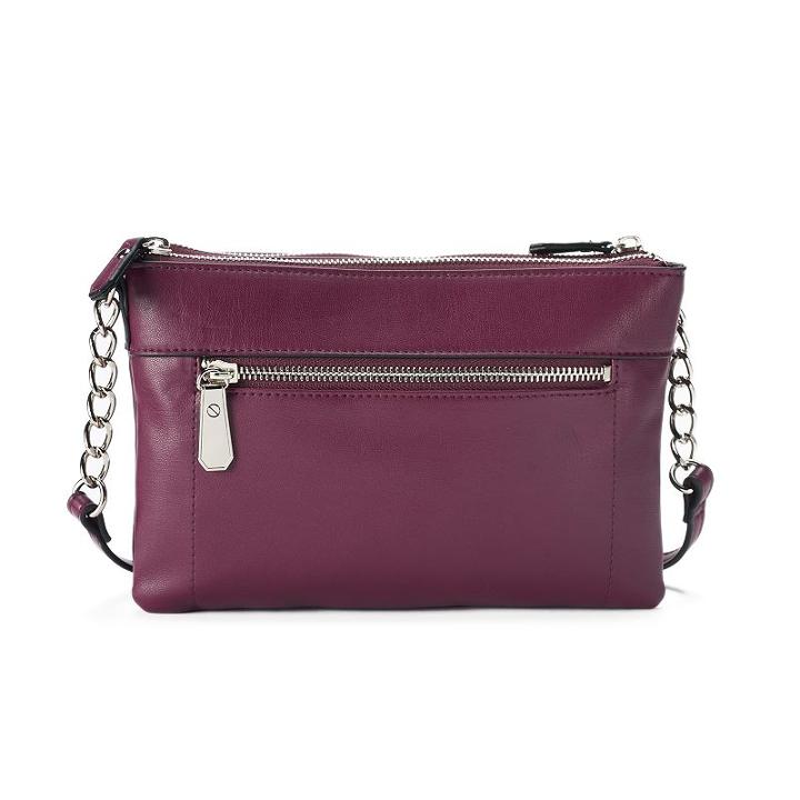 Rosetti Editor Double Entry Midsize Crossbody Bag, Women's, Drk Purple