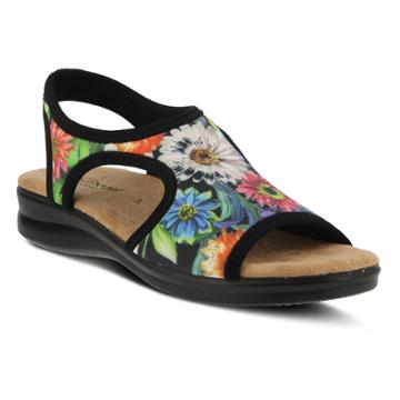 Flexus By Spring Step Nyaman Women's Sandals, Size: 38, Grey