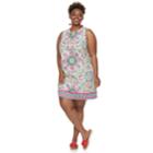 Plus Size Suite 7 Print Shift Dress, Women's, Size: 16 W, Pink Turquoise