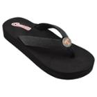 Women's Tennessee Volunteers Venice Beach Flip-flops, Size: 9, Black