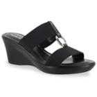 Tuscany By Easy Street Marietta Women's Wedge Sandals, Size: Medium (9), Grey (charcoal)