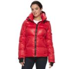 Women's S13 Kylie Hooded Down Puffer Jacket, Size: Medium, Dark Red
