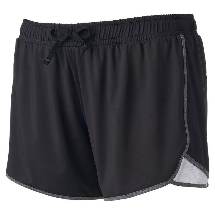 Juniors' Plus Size So&reg; Soft Running Shortie Shorts, Girl's, Size: 1xl, Black