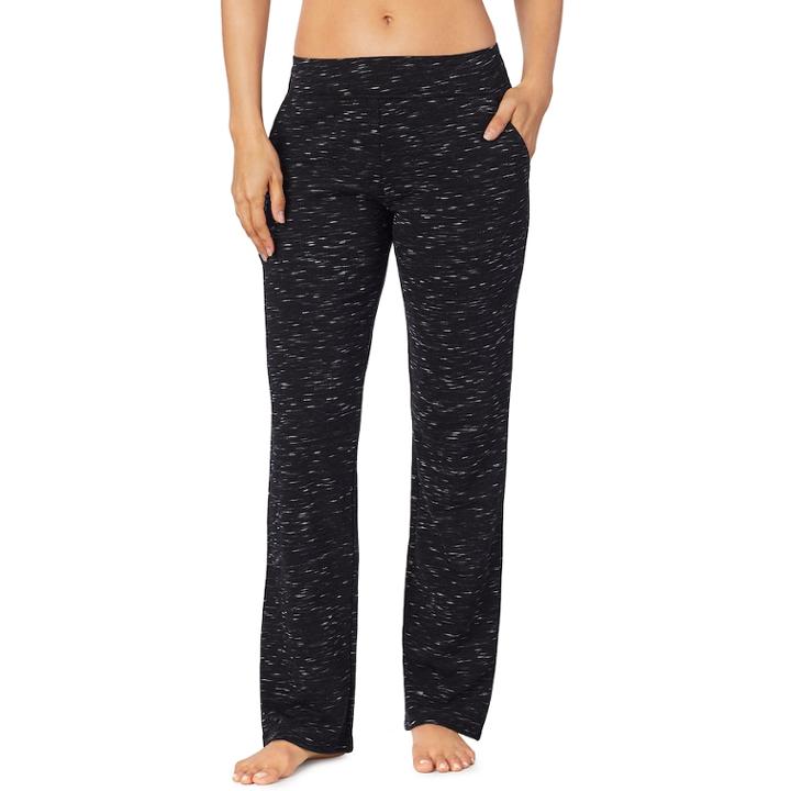 Women's Cuddl Duds Comfortwear Bootcut Lounge Pants, Size: Medium, Grey (charcoal)