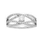14k White Gold 5/8 Carat T.w. Igl Certified Diamond Openwork Engagement Ring, Women's, Size: 6