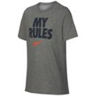 Boys 8-20 Nike My Rules, Size: Large, Grey