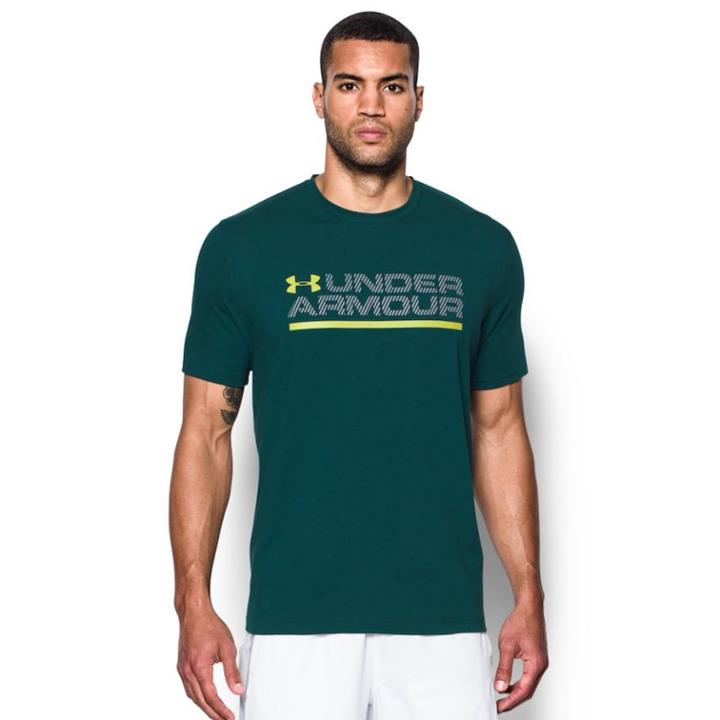 Men's Under Armour Shield Lockup Tee, Size: Medium, Brown Over