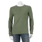 Men's Sonoma Goods For Life&trade; Modern-fit Everyday Henley, Size: Xl, Dark Green