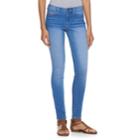 Juniors' Mudd&reg; Flx Stretch Faded Skinny Jeans, Teens, Size: 17 Long, Med Blue