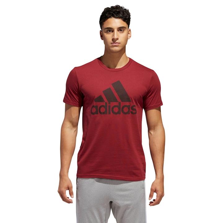 Men's Adidas Logo Tee, Size: Xl, Med Red