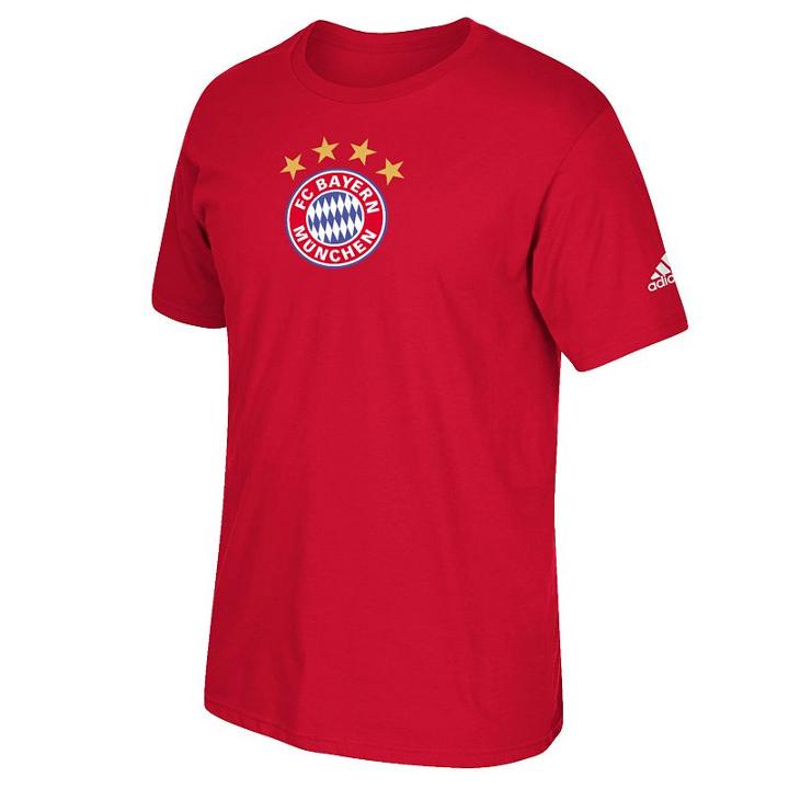 Men's Adidas Fc Bayern Go-to Climalite Tee, Size: Medium, Red