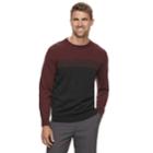 Men's Croft & Barrow&reg; Classic-fit Crewneck Color Block Sweater, Size: Large, Oxford