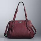 Simply Vera Vera Wang Ludlow Satchel, Women's, Dark Pink