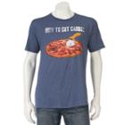 Men's How To Cut Carbs Pizza Tee, Size: Xl, Med Blue