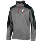 Men's Champion Cincinnati Bearcats Colorblock Quarter-zip Top, Size: Large, Black