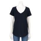 Women's Sonoma Goods For Life&trade; Essential V-neck Tee, Size: Small, Black