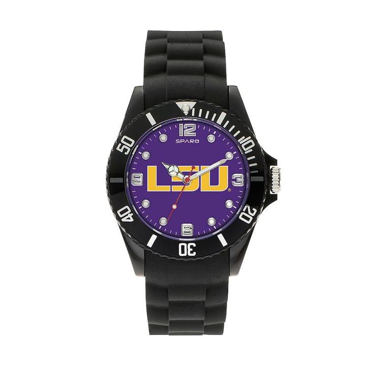 Sparo Men's Spirit Lsu Tigers Watch, Black