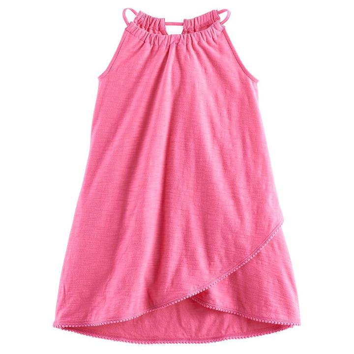 Girls 4-10 Jumping Beans&reg; Tulip Hem Pom-pom Dress, Girl's, Size: 4, Med Pink