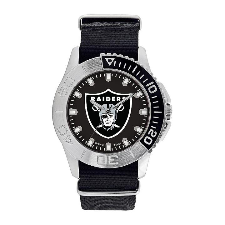 Men's Game Time Oakland Raiders Starter Watch, Black