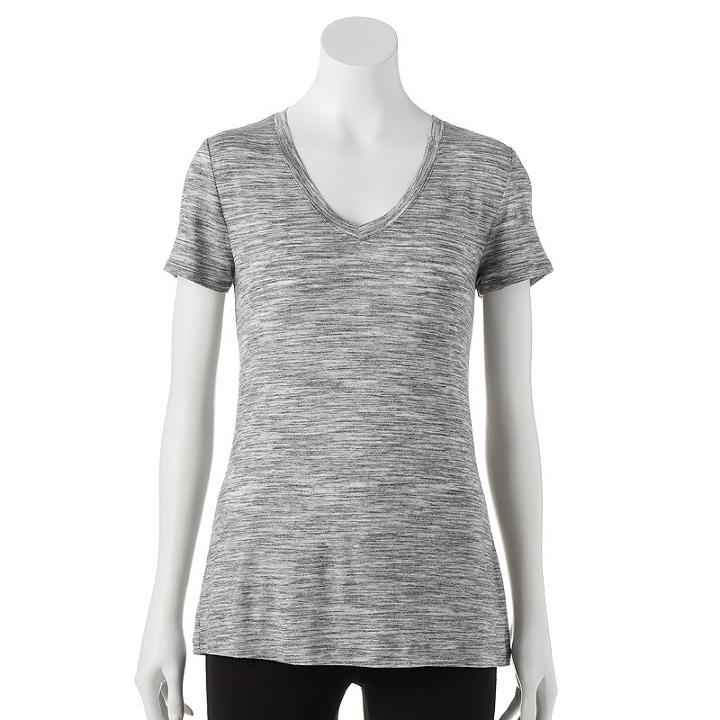 Women's Apt. 9&reg; Essential Tee, Size: Xs, Grey Other