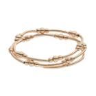 Lc Lauren Conrad Beaded Curved Tube Stretch Bracelet Set, Women's, Gold