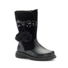 Rachel Shoes Marjorie Toddler Girls' Pom-pom Boots, Size: 11, Black