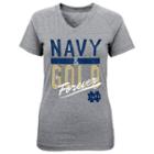 Girls 4-6x Notre Dame Fighting Irish Palladium Tee, Girl's, Size: L (6x), Med Grey