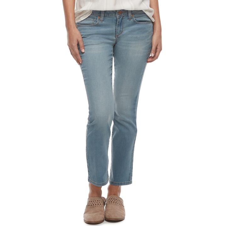 Petite Sonoma Goods For Life&trade; Slim Fit Straight-leg Jeans, Women's, Size: 4p-short, Light Blue