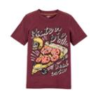 Boys 4-12 Carter's Skate Or Pie Local Crew Skull & Pizza Graphic Tee, Size: 6, Red