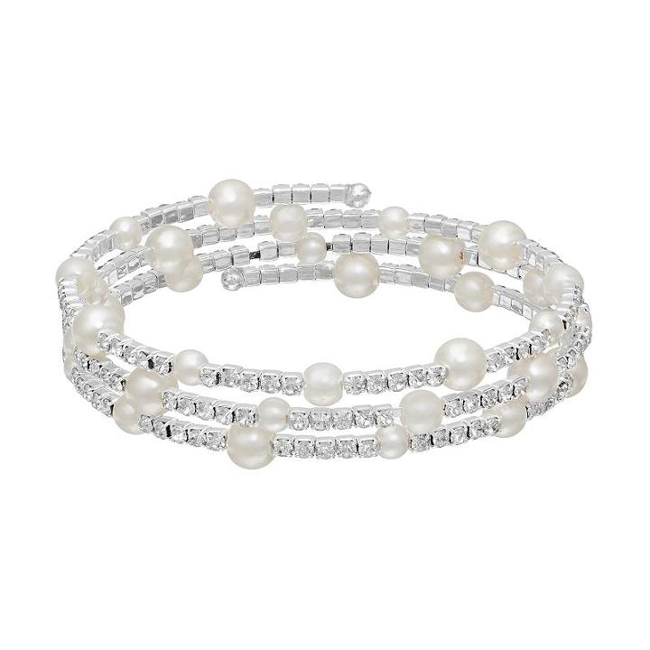 Franco Gia Coil Bracelet, Women's, White Oth