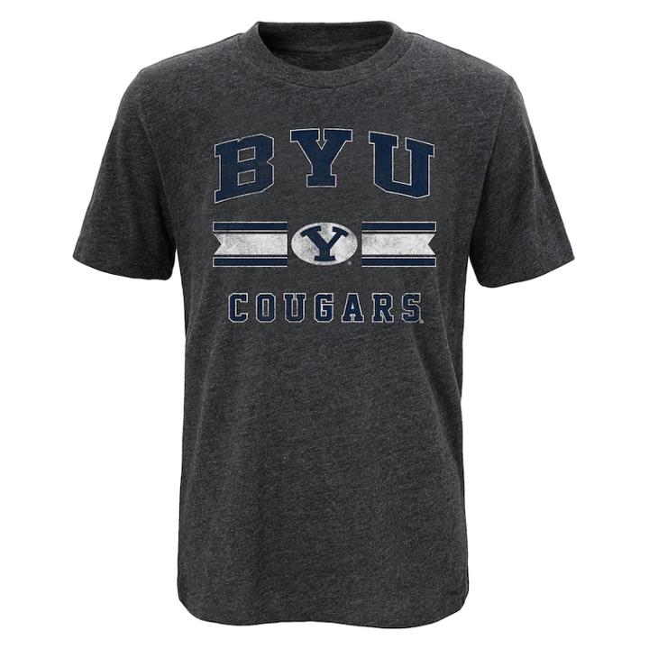 Boys 4-18 Byu Cougars Player Pride Tee, Size: 8-10, Grey