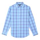 Boys 8-20 Chaps Plaid Stretch Button-front Shirt, Size: 14-16, Green