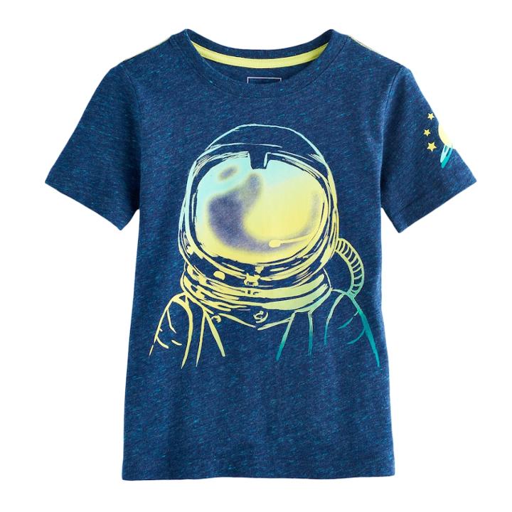 Boys 4-7x Sonoma Goods For Life&trade; Astronaut Graphic Tee, Size: 5, Dark Blue