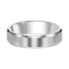 Men's 14k White Gold Brushed Wedding Band, Size: 9