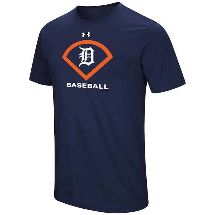 Men's Under Armour Detroit Tigers Icon Tee, Size: Xl, Blue (navy)