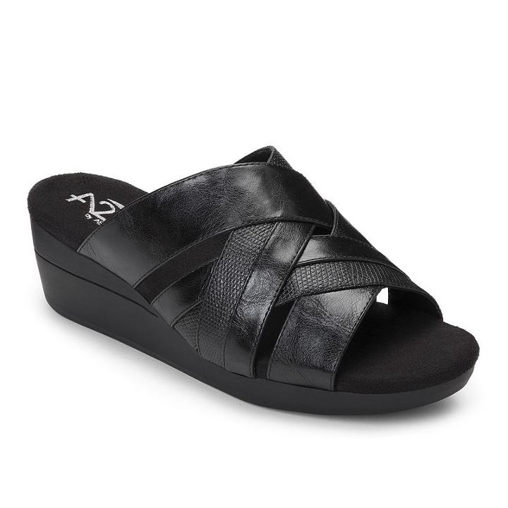 A2 By Aerosoles Flower Power Women's Wedge Sandals, Size: Medium (9.5), Grey (charcoal)
