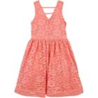 Girls 7-16 Speechless Floral Lace Sleeveless Dress, Size: 16, Med Orange
