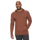 Men's Sonoma Goods For Life&trade; Supersoft Modern-fit Hoodie Tee, Size: Xl Tall, Dark Brown